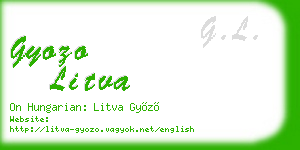 gyozo litva business card
